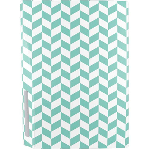 Blue White Chevron PS5 Bundle Skin