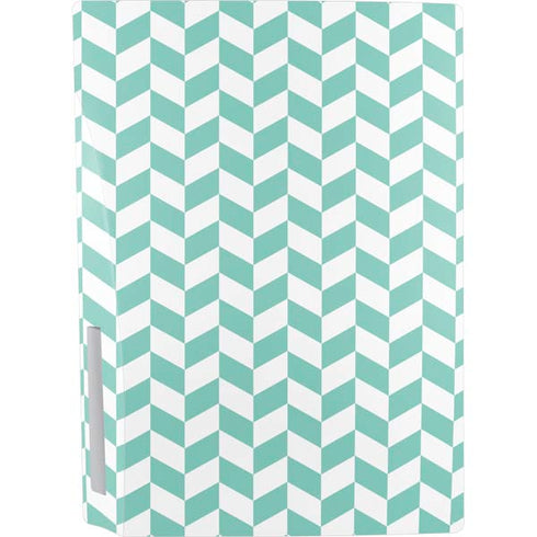 Blue White Chevron PS5 Console Skin