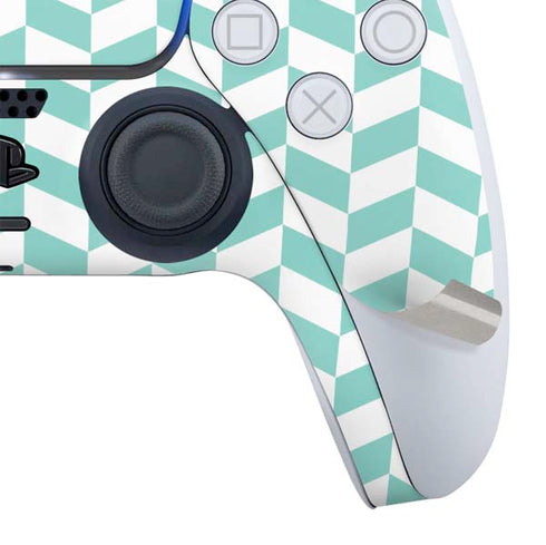 Blue White Chevron PS5 Slim Digital Edition Bundle Skin