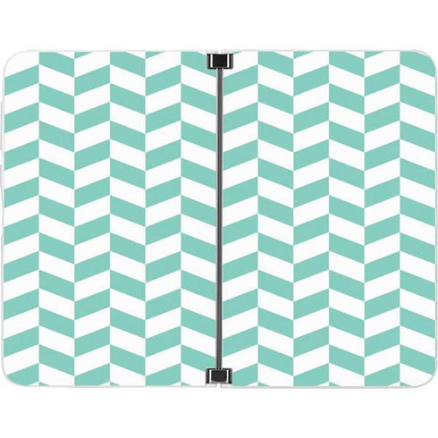Blue White Chevron Surface Duo Skin