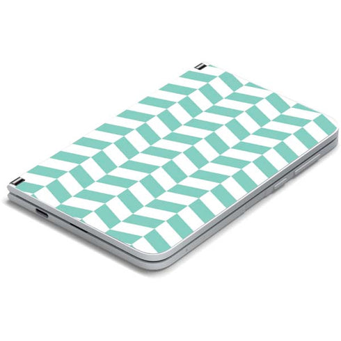 Blue White Chevron Surface Duo Skin
