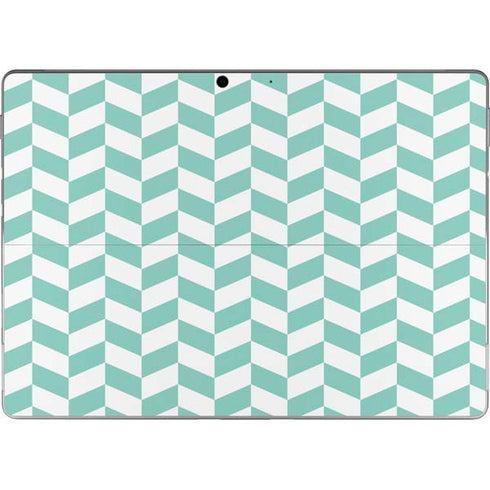 Blue White Chevron Surface Pro 8 Skin
