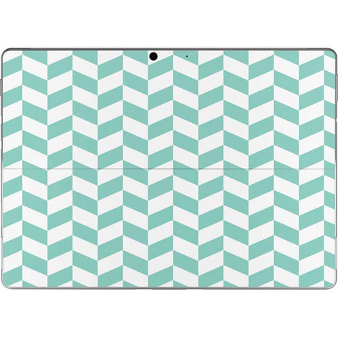 Blue White Chevron Surface Pro 9 Skin