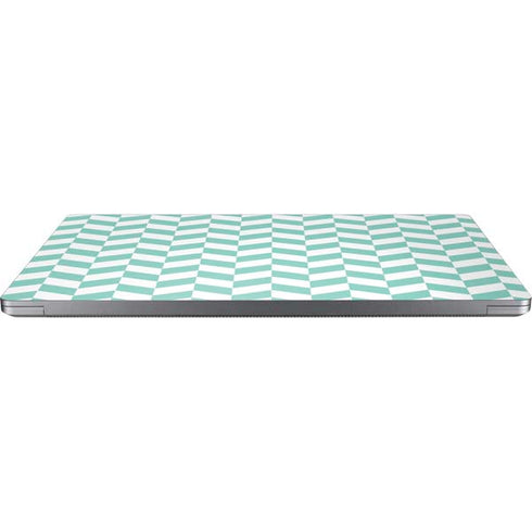 Blue White Chevron Universal Laptop 16in (13 x 9.4in) Skin