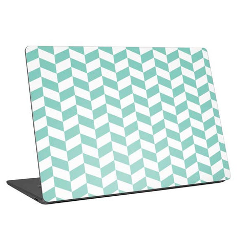 Blue White Chevron Universal Laptop 17in (13.8 x 10in) Skin
