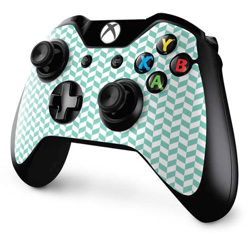 Blue White Chevron Xbox One Controller Skin