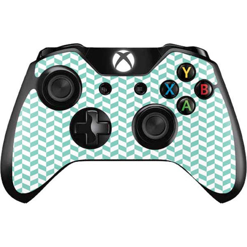 Blue White Chevron Xbox One Controller Skin