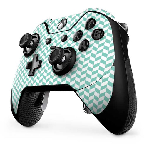 Blue White Chevron Xbox One Elite Controller Skin