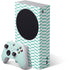 Blue White Chevron Xbox Series S Bundle Skin