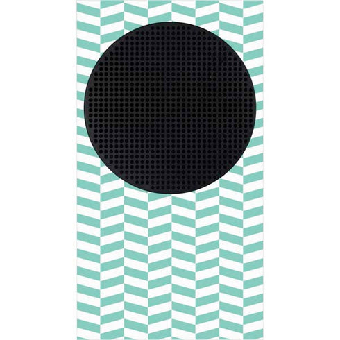 Blue White Chevron Xbox Series S Bundle Skin