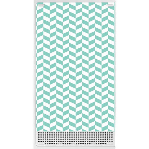 Blue White Chevron Xbox Series S Bundle Skin