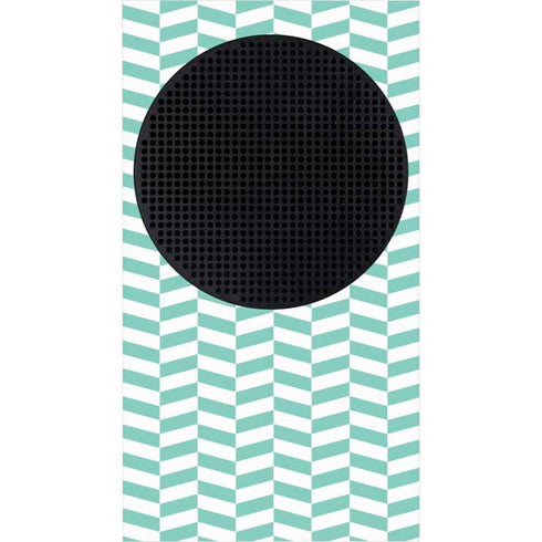 Blue White Chevron Xbox Series S Console Skin