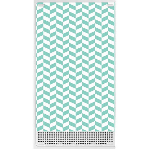 Blue White Chevron Xbox Series S Console Skin