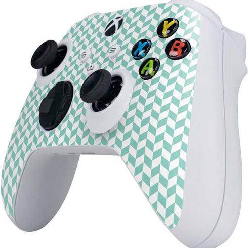 Blue White Chevron Xbox Series S Controller Skin