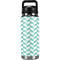 Blue White Chevron YETI Rambler 26oz Bottle Skin