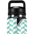 Blue White Chevron YETI Rambler 26oz Bottle Skin