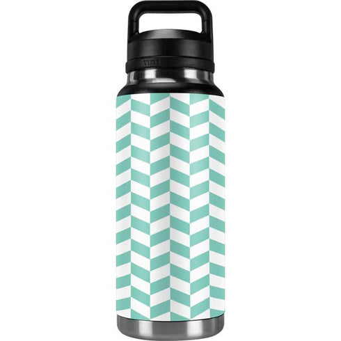 Blue White Chevron YETI Rambler 36oz Bottle Skin