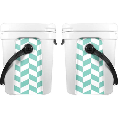 Blue White Chevron YETI Roadie 24 Hard Cooler Skin