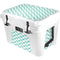Blue White Chevron YETI Tundra 35 Hard Cooler Skin