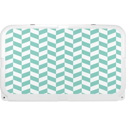 Blue White Chevron YETI Tundra 45 Hard Cooler Skin