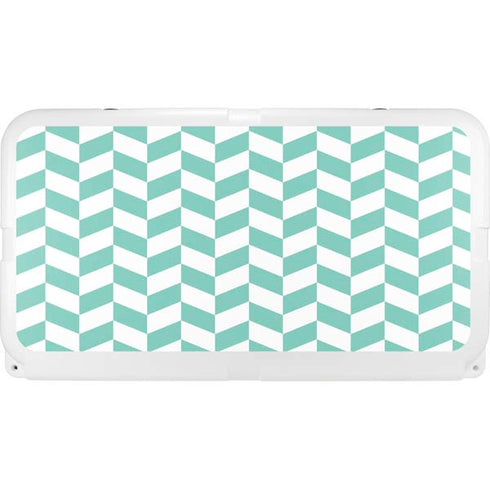 Blue White Chevron YETI Tundra 65 Hard Cooler Skin