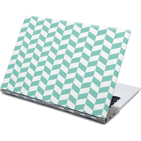 Blue White Chevron Yoga 910 2-in-1 14in Touch-Screen Skin