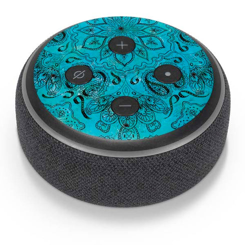 Blue Zen Ginseng Amazon Echo Dot Skin