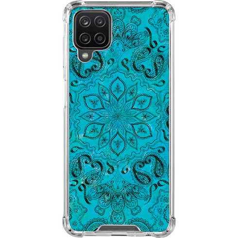 Blue Zen Ginseng Galaxy A12 Clear Case
