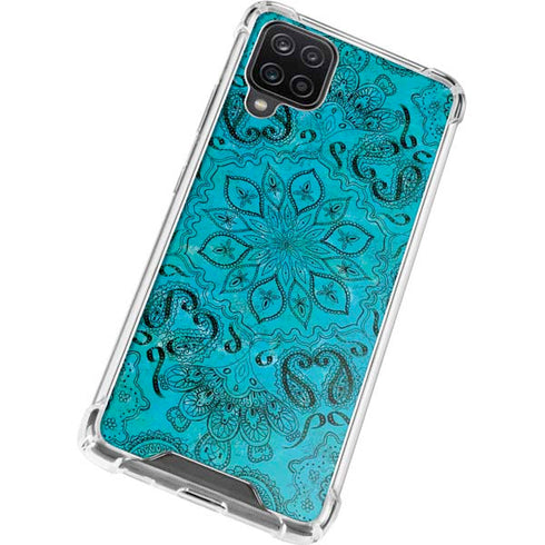 Blue Zen Ginseng Galaxy A12 Clear Case