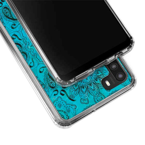 Blue Zen Ginseng Galaxy A21 Clear Case
