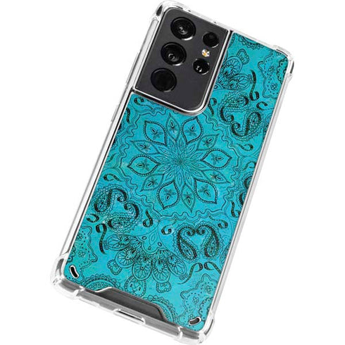 Blue Zen Ginseng Galaxy S21 Ultra 5G Clear Case