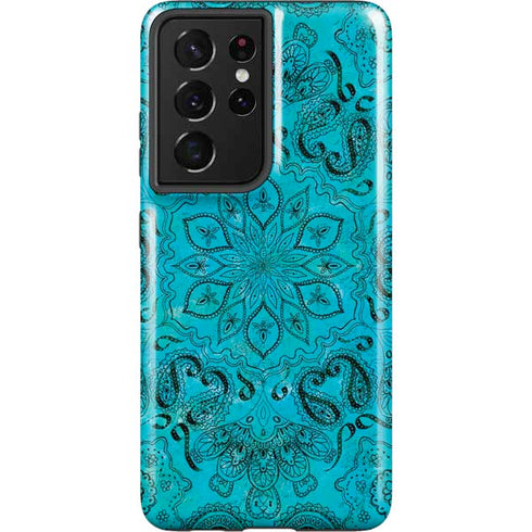 Blue Zen Ginseng Galaxy S21 Ultra 5G Pro Case