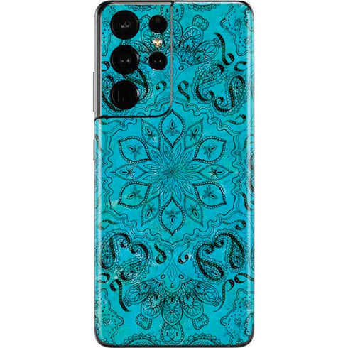Blue Zen Ginseng Galaxy S21 Ultra 5G Skin