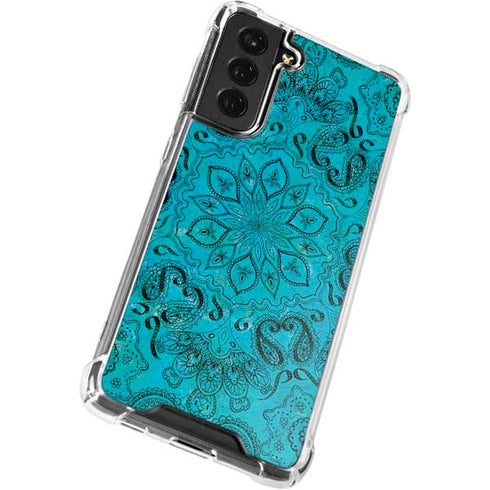 Blue Zen Ginseng Galaxy S22 Plus Clear Case