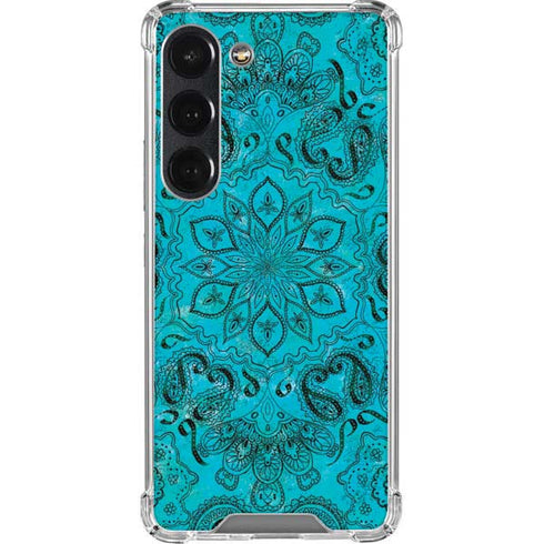 Blue Zen Ginseng Galaxy S23 Clear Case
