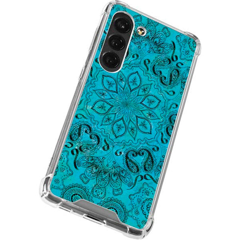 Blue Zen Ginseng Galaxy S23 Clear Case