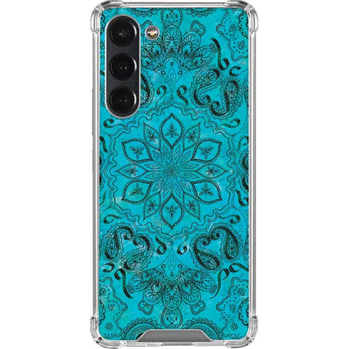 Blue Zen Ginseng Galaxy S23 Plus Clear Case