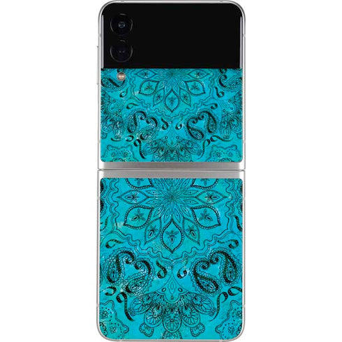 Blue Zen Ginseng Galaxy Z Flip3 5G Skin