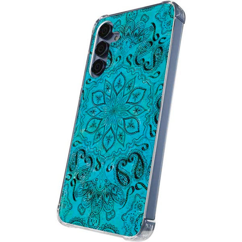 Blue Zen Ginseng Galaxy S24 Clear Case