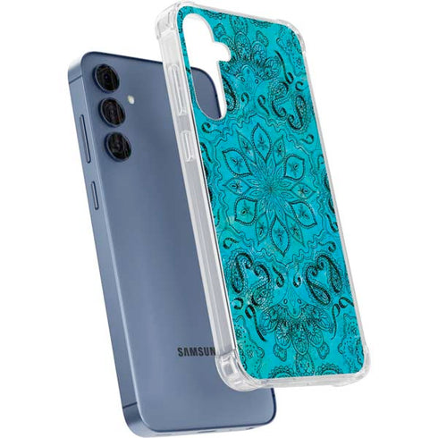 Blue Zen Ginseng Galaxy S24 Clear Case