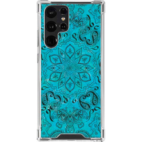Blue Zen Ginseng Galaxy S24 Ultra Clear Case