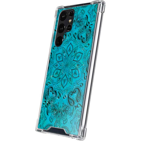 Blue Zen Ginseng Galaxy S24 Ultra Clear Case