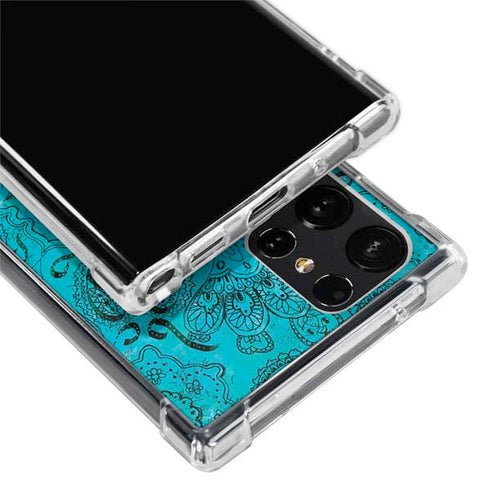 Blue Zen Ginseng Galaxy S24 Ultra Clear Case