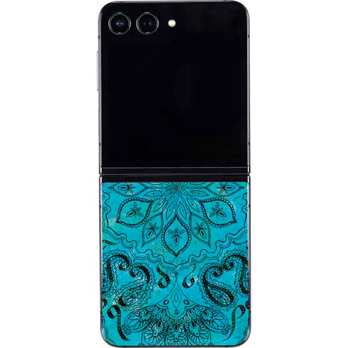 Blue Zen Ginseng Galaxy Z Flip5 5G Skin