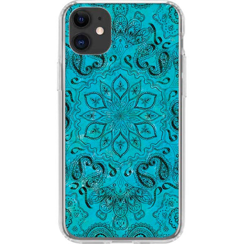Blue Zen Ginseng iPhone 11 Clear Case