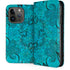 Blue Zen Ginseng iPhone 15 Pro Folio Case