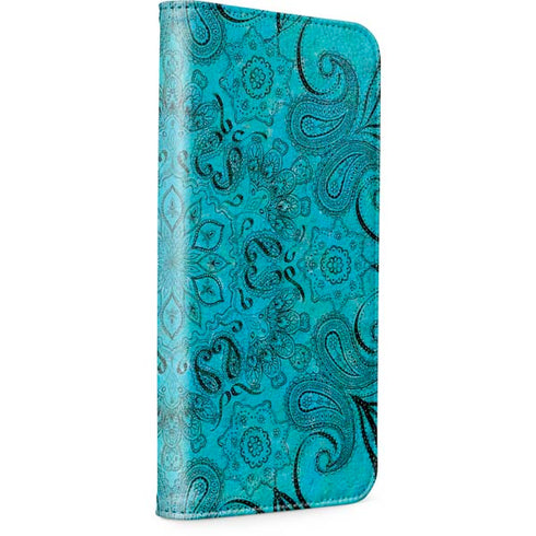 Blue Zen Ginseng iPhone 15 Pro Folio Case