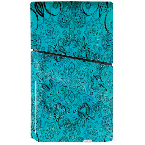 Blue Zen Ginseng PS5 Slim Disk Console Skin