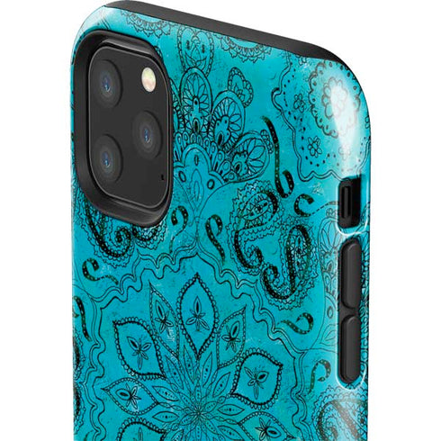 Blue Zen Ginseng iPhone 11 Pro Max Impact Case