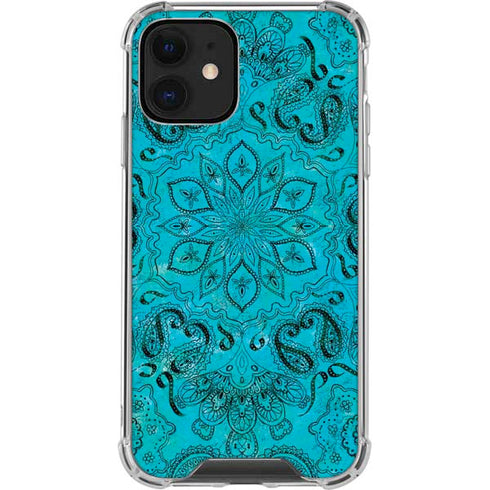 Blue Zen Ginseng iPhone 12 Clear Case